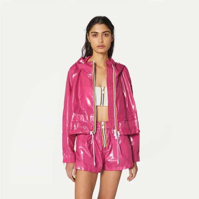 K-Way Cropel Light geaca dama roz Peacock scurta