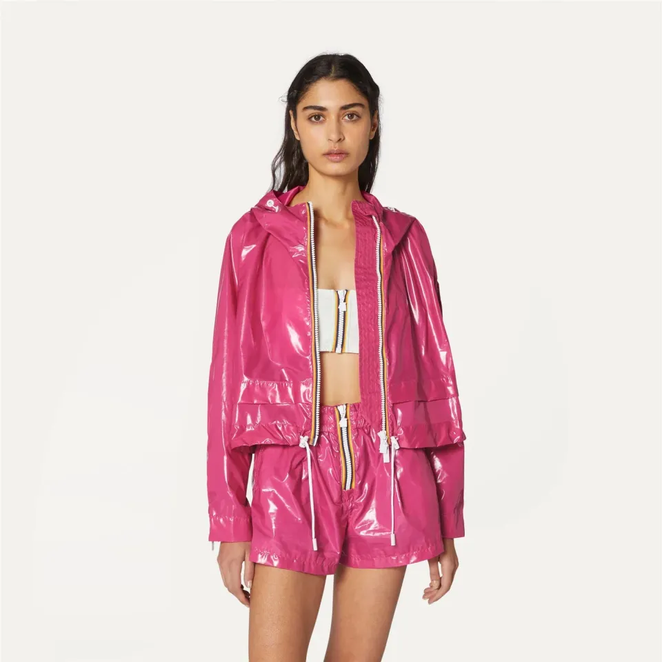 K-Way Cropel Light geaca dama roz Peacock scurta