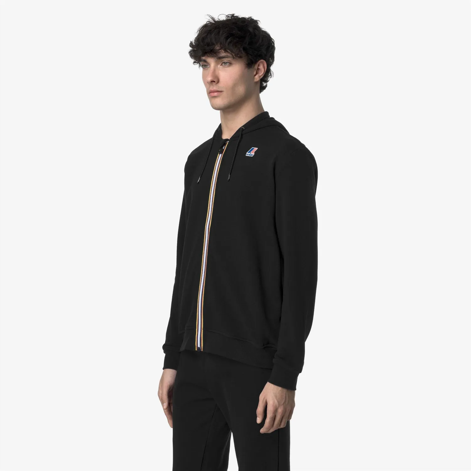 K-Way Arnel Poly Cotton hanorac negru fleece