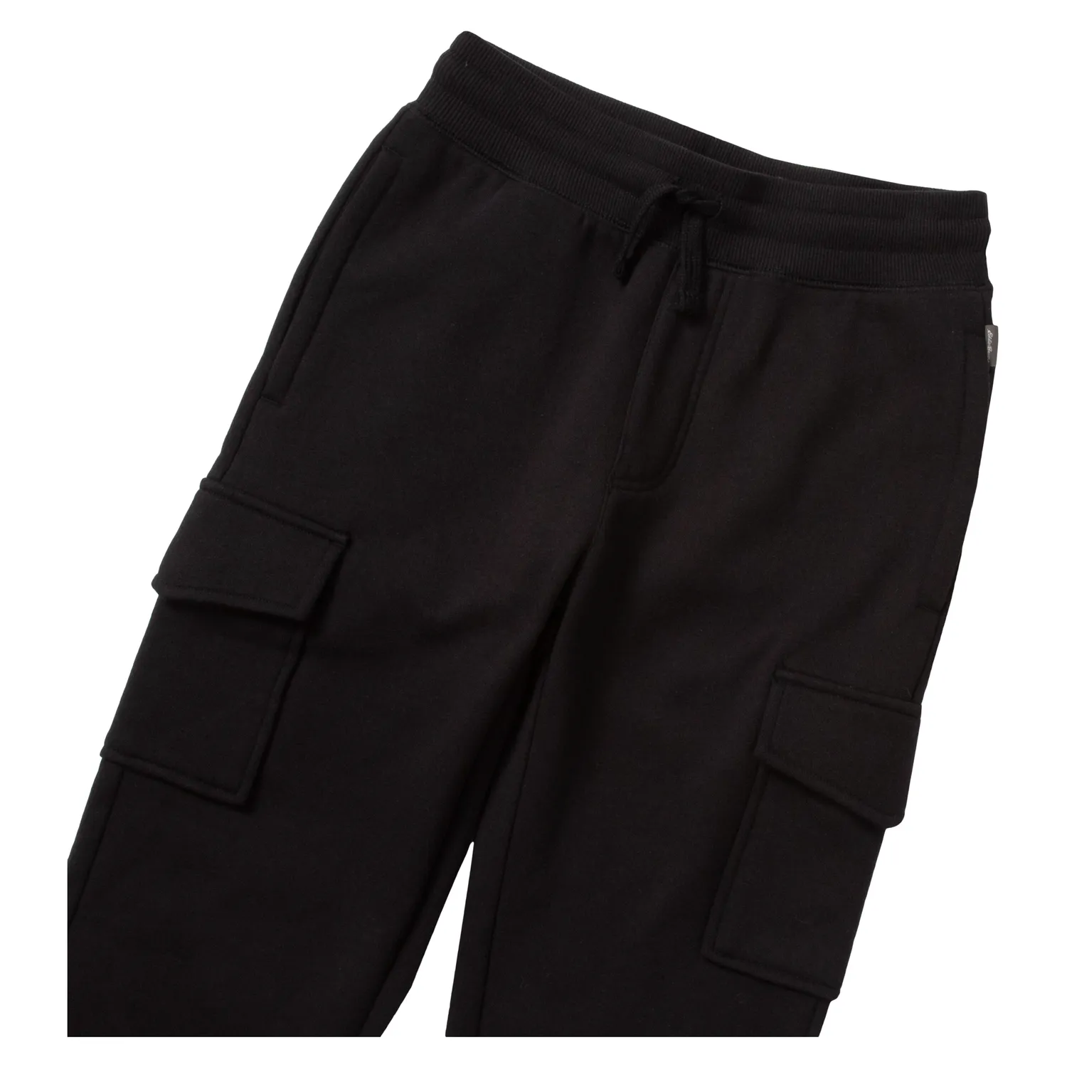Eddie Bauer Camp Fleece Cargo Joggers pantaloni baieti negru