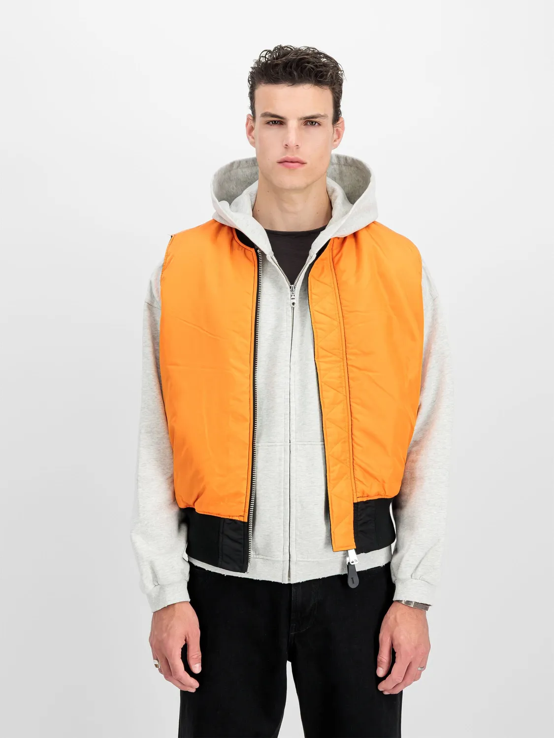 Alpha Industries MA-1 Heritage vestă neagră reversibilă