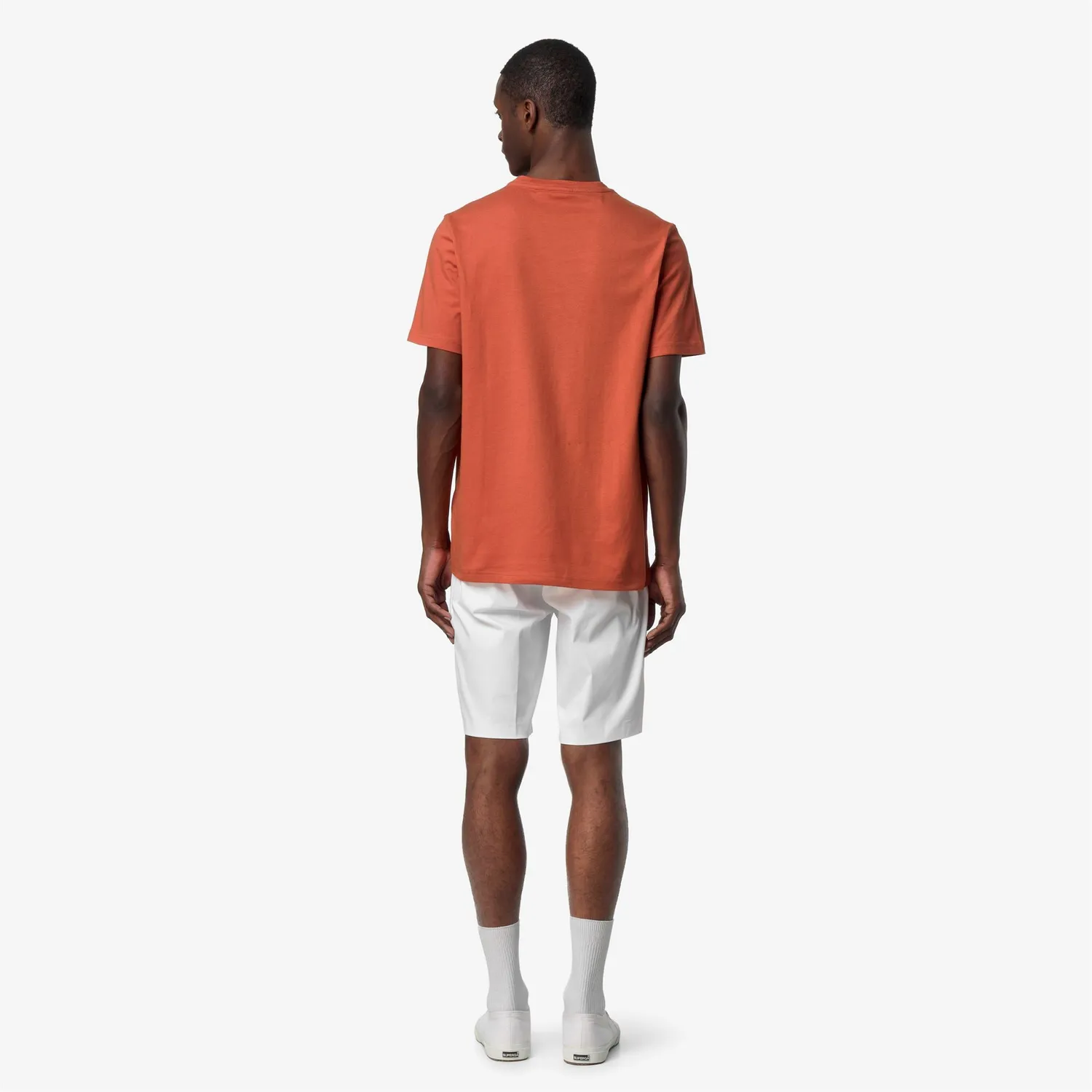 K-Way Odom K71353W tricou barbati portocaliu slim bumbac