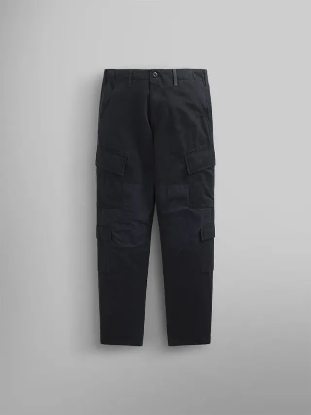 Alpha Industries ACU pantaloni cargo negri bumbac
