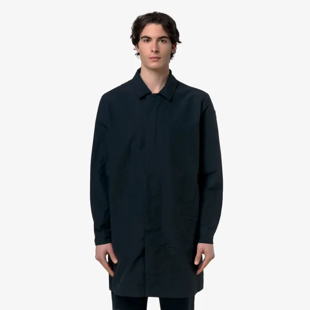 K-Way Klassic Poirol Cotton Blend palton barbati Blue Depth