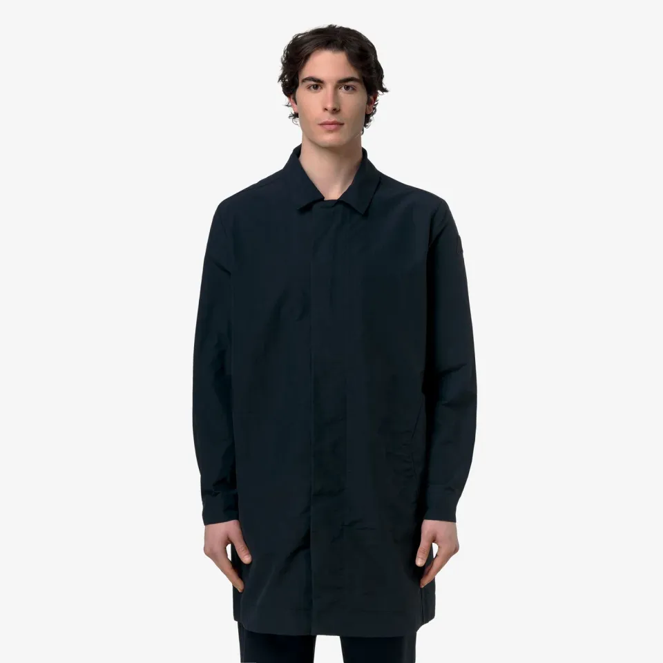K-Way Klassic Poirol Cotton Blend palton barbati Blue Depth