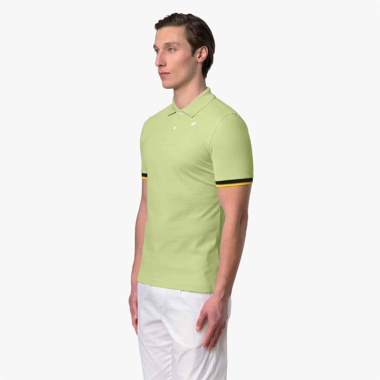 K-Way Vincent Pique Slim polo verde lime bumbac