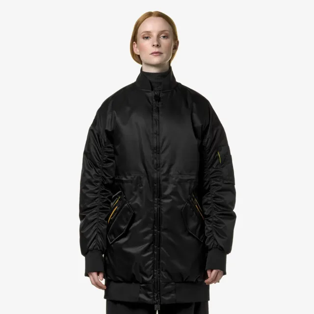 K-Way Lonw Thermo Shiny Twill geaca dama negru calduroasa