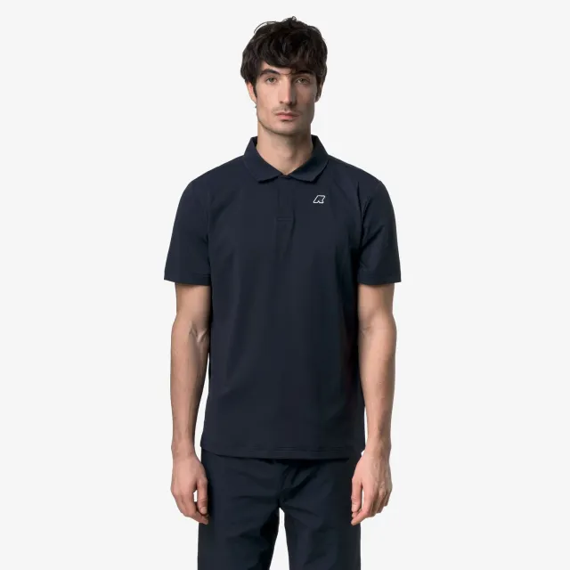 K-Way Decouvrir Travel tricou polo albastru quick-dry