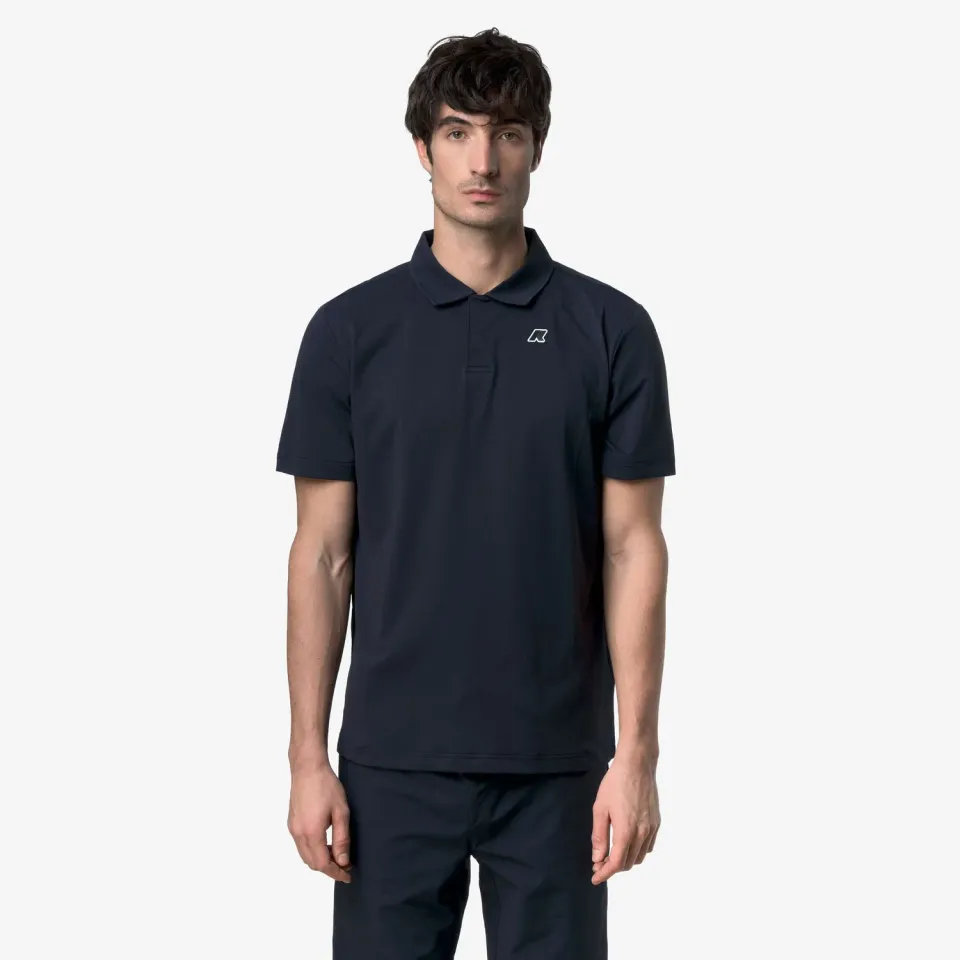 K-Way Decouvrir Travel tricou polo albastru quick-dry