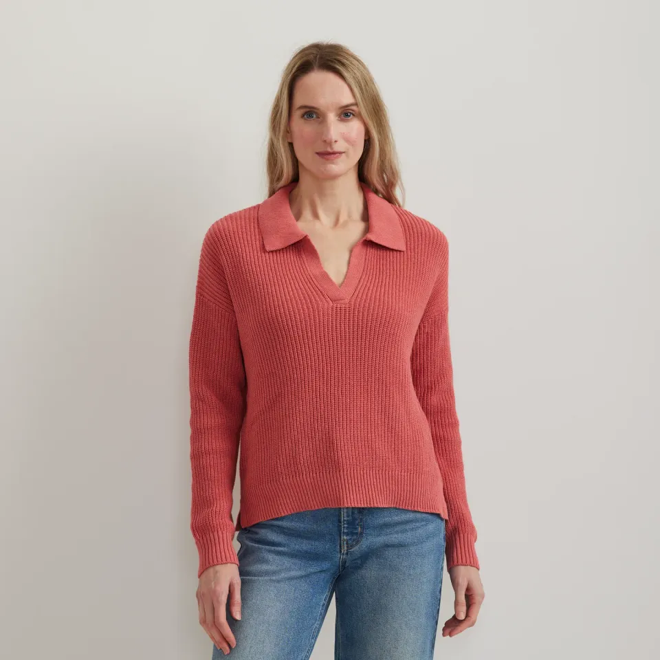 Eddie Bauer Johnny Collar pulover damă oatmeal