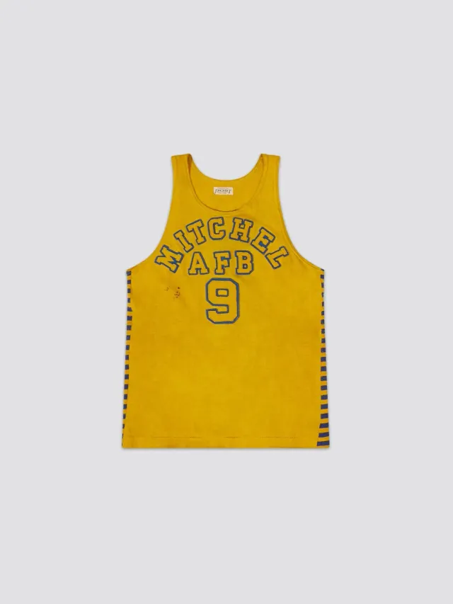 Alpha Industries Vintage Mitchell AFB 1950s tricou galben S