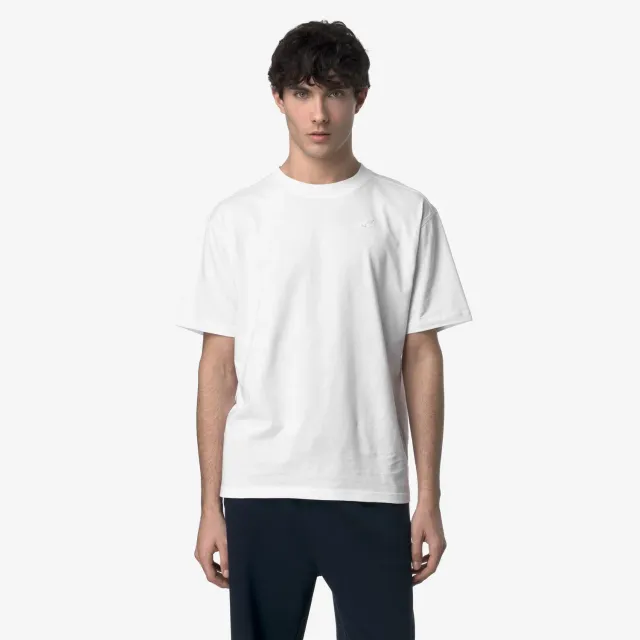 K-Way Solo Jersey tricou barbati alb bumbac