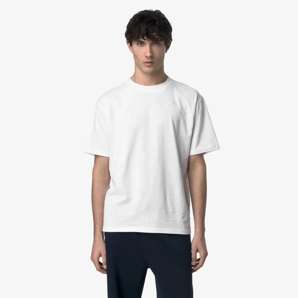 K-Way Solo Jersey tricou barbati alb bumbac