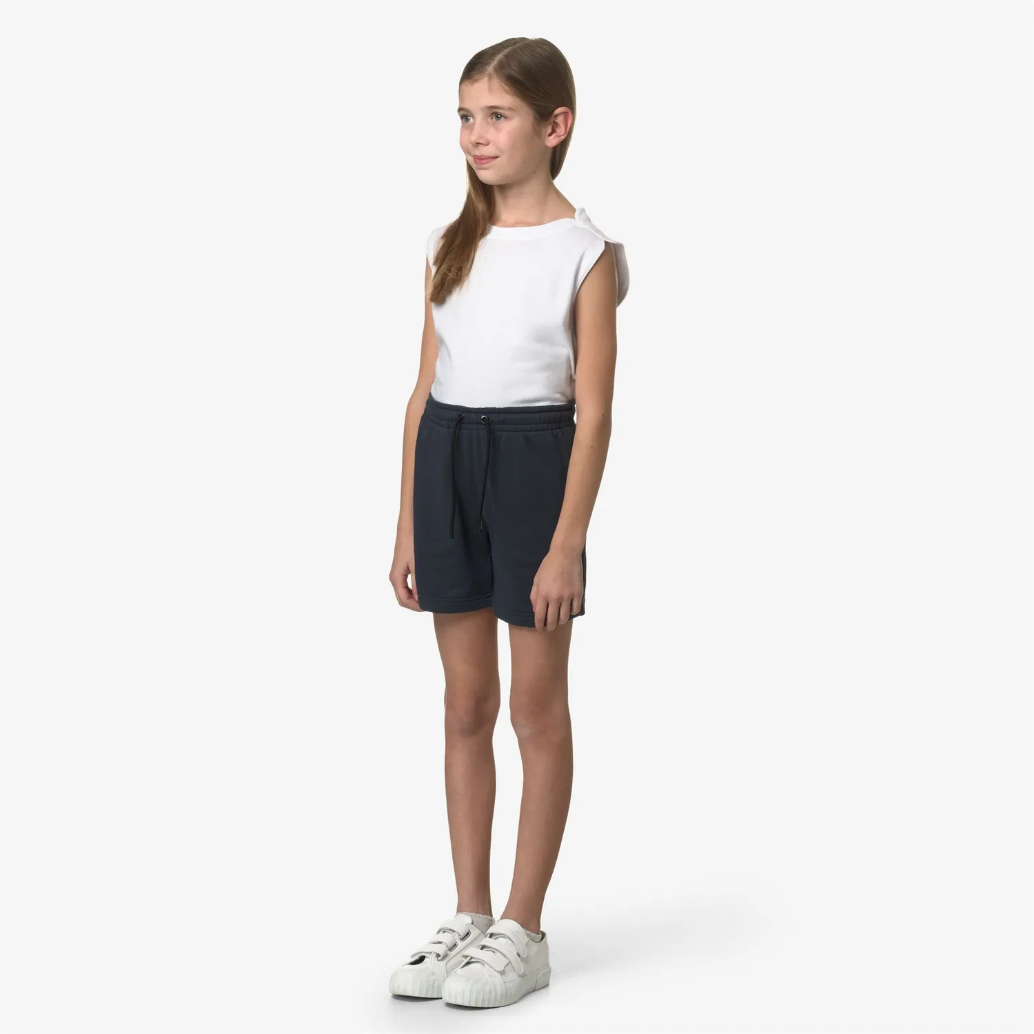 K-Way Le Vrai Dorian Poly Cotton shorts copii albaștri