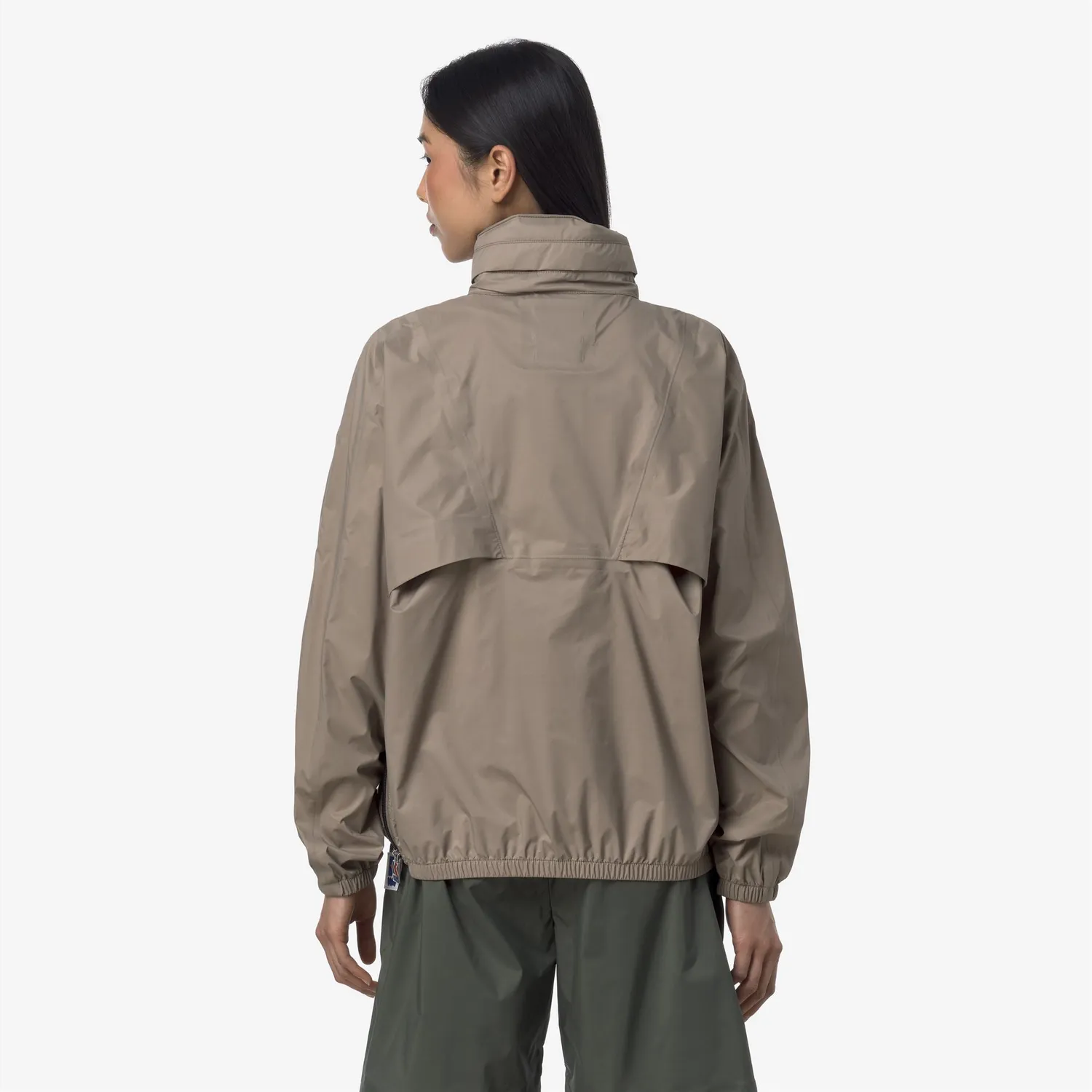 K-Way 7002 Half Zip geacă bej taupe impermeabilă