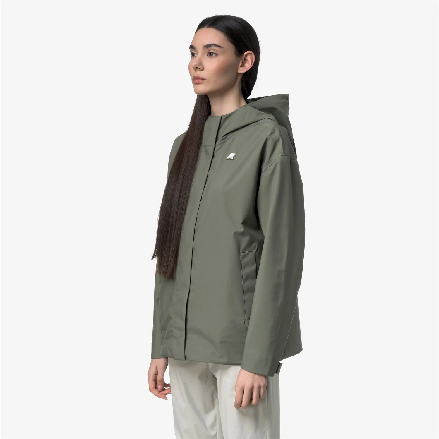 K-Way Rose Stretch 2L geacă damă verde impermeabilă