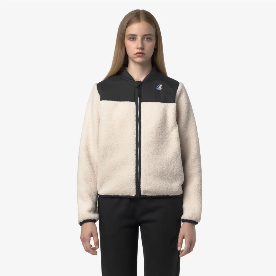 K-Way Bernardine 4.0 Orsetto fleece dama negru-ecru