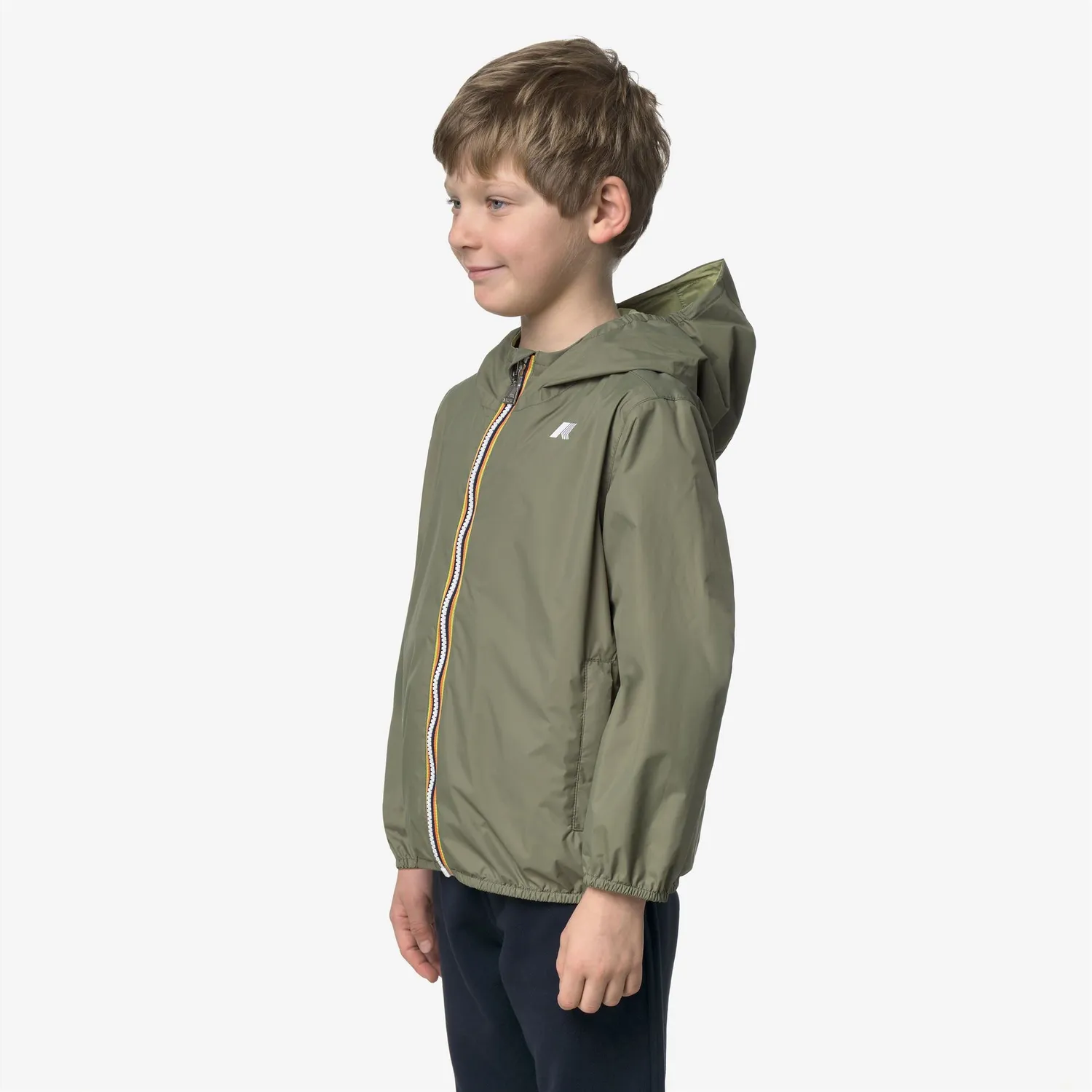 K-Way Jake Plus.2 Double geaca copii verde reversibila