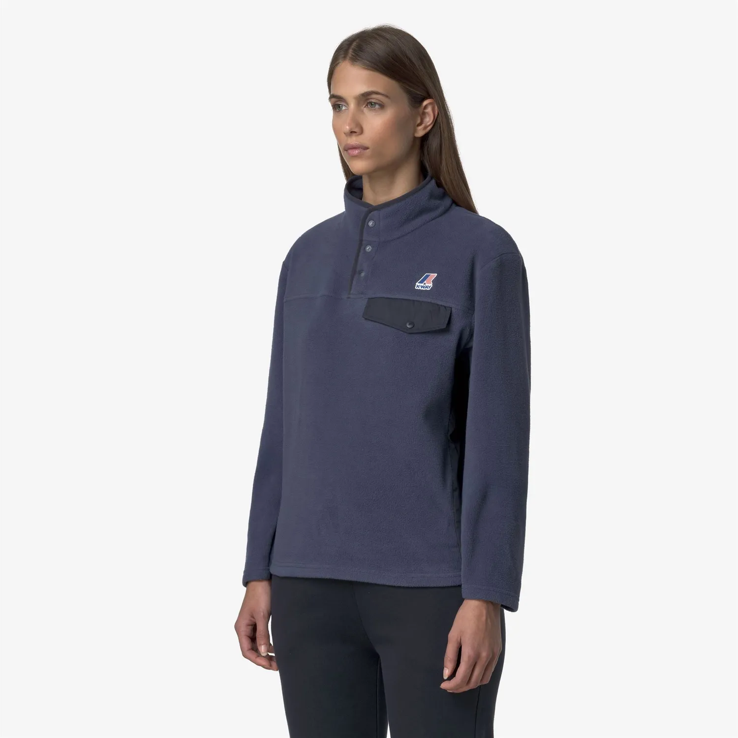 K-Way Barnabe K7142MW hanorac polar unisex albastru