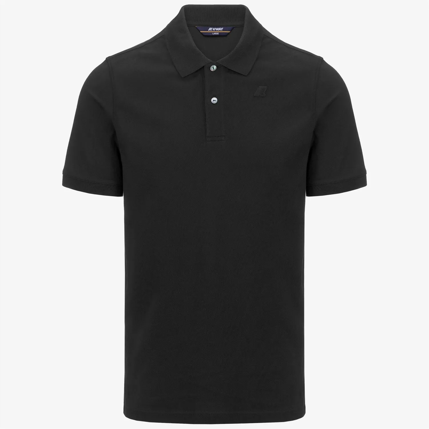 K-Way Amedee Pique Slim polo negru din bumbac