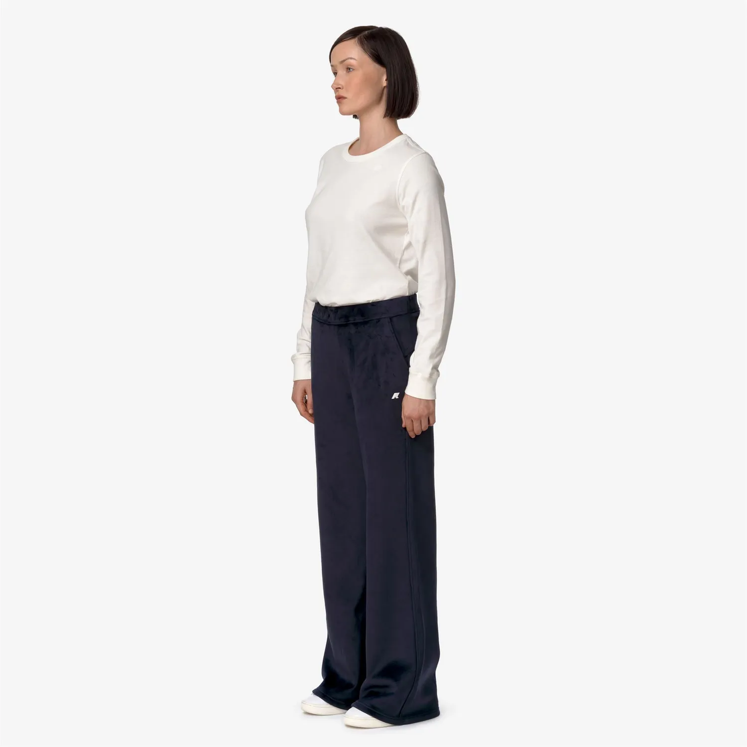 K-Way Jenny Velour Polar pantaloni dama albastru caldurosi