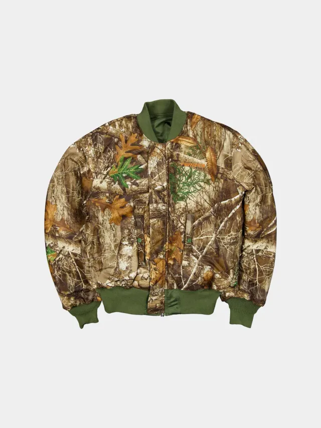 Alpha Industries MA-1 New Era Realtree geaca bomber sage camuflaj