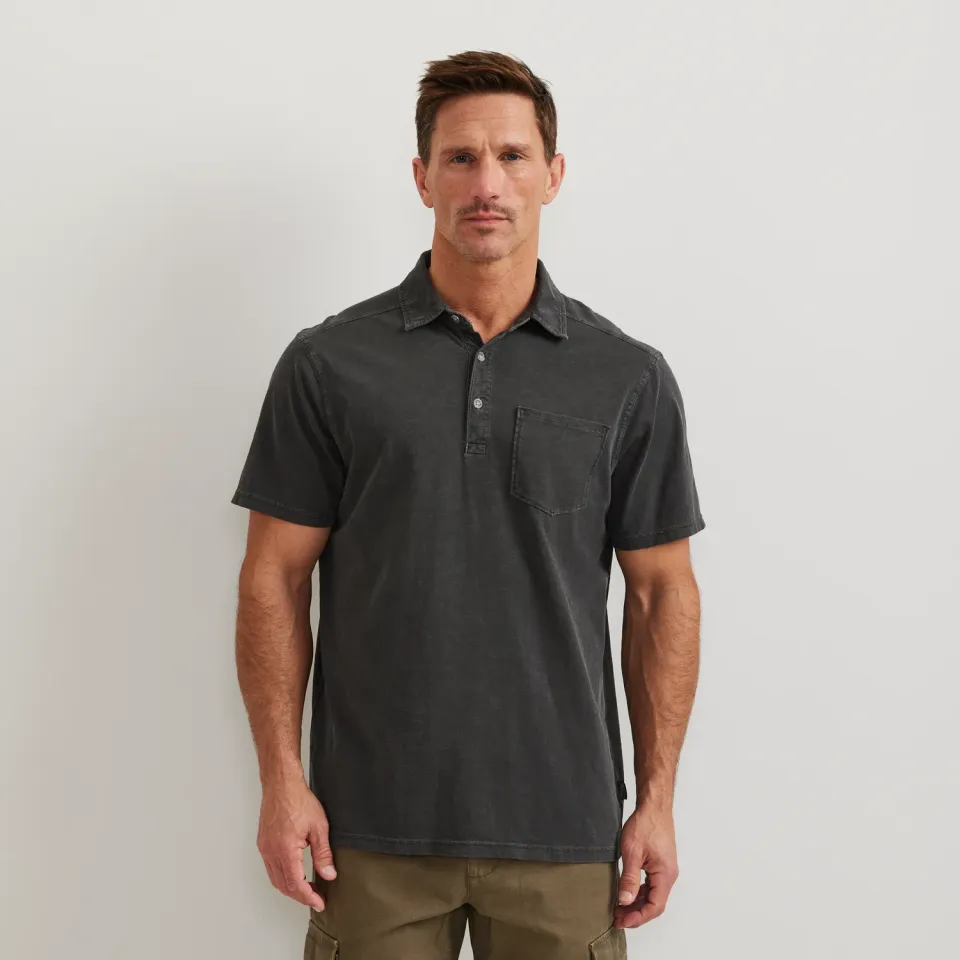Eddie Bauer Sunwashed tricou polo barbati albastru bumbac
