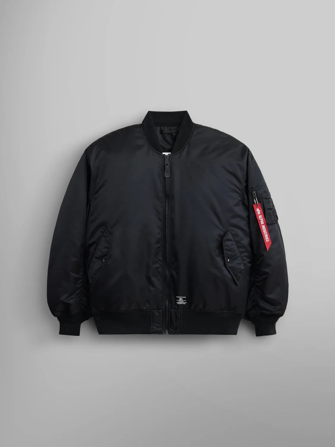 Alpha Industries MA-1 Bloodchit geaca bomber neagra reversibila