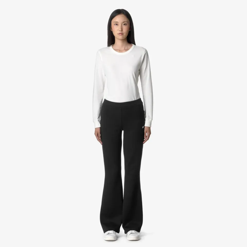 K-Way Jenny Light Spacer pantaloni negri dama