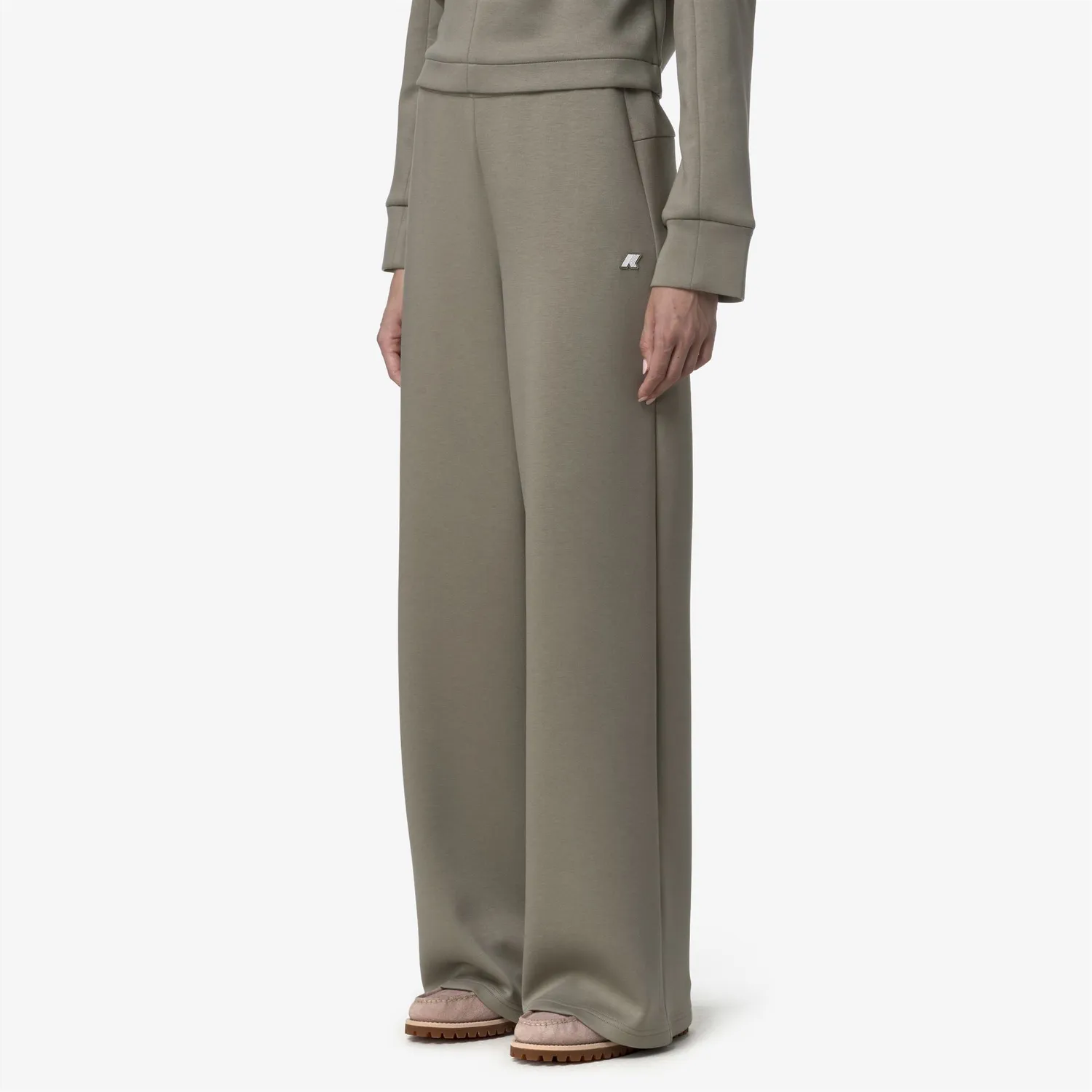 K-Way Loire Light Spacer pantaloni damă verzi evazați