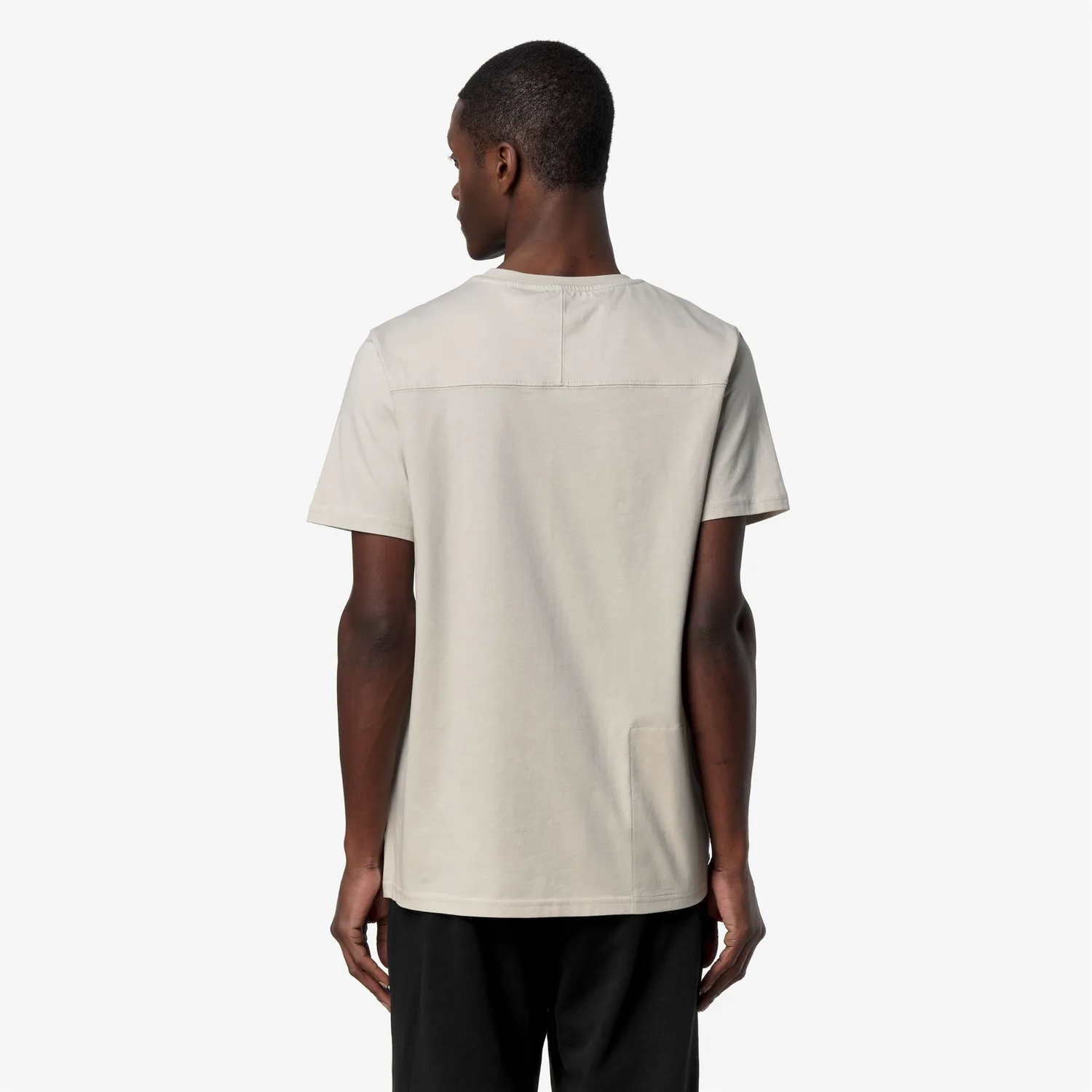 K-Way Leonide tricou unisex bej compact cu buzunar