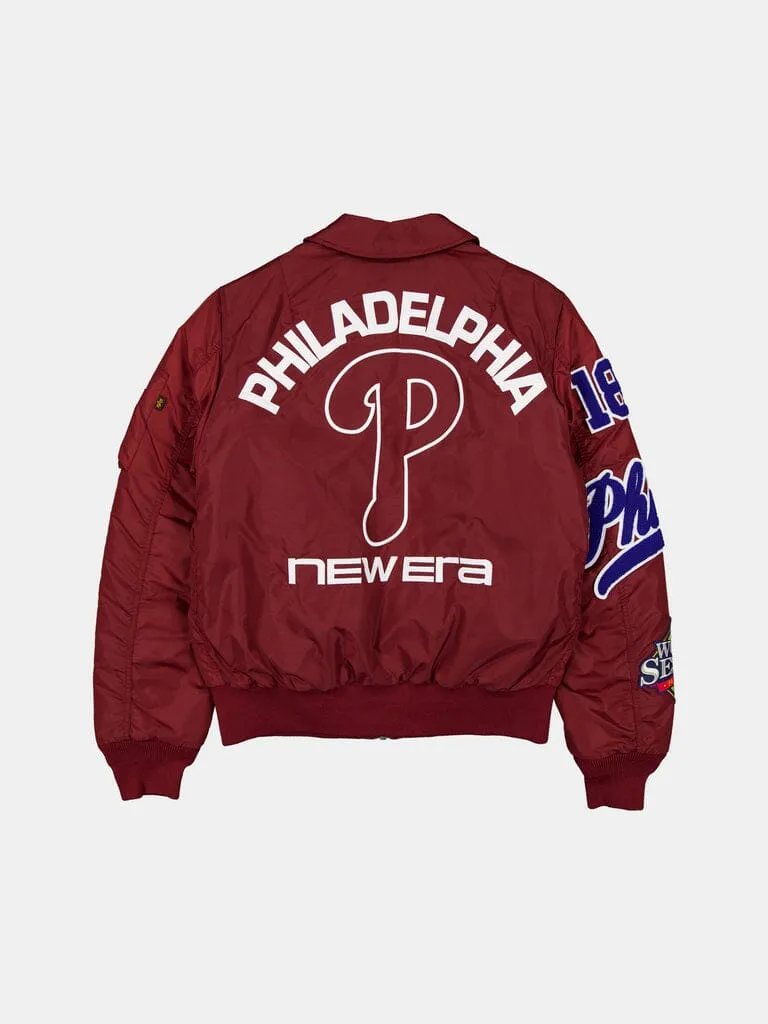 Alpha Industries MA-1 Phillies geaca bomber rosu cardinal