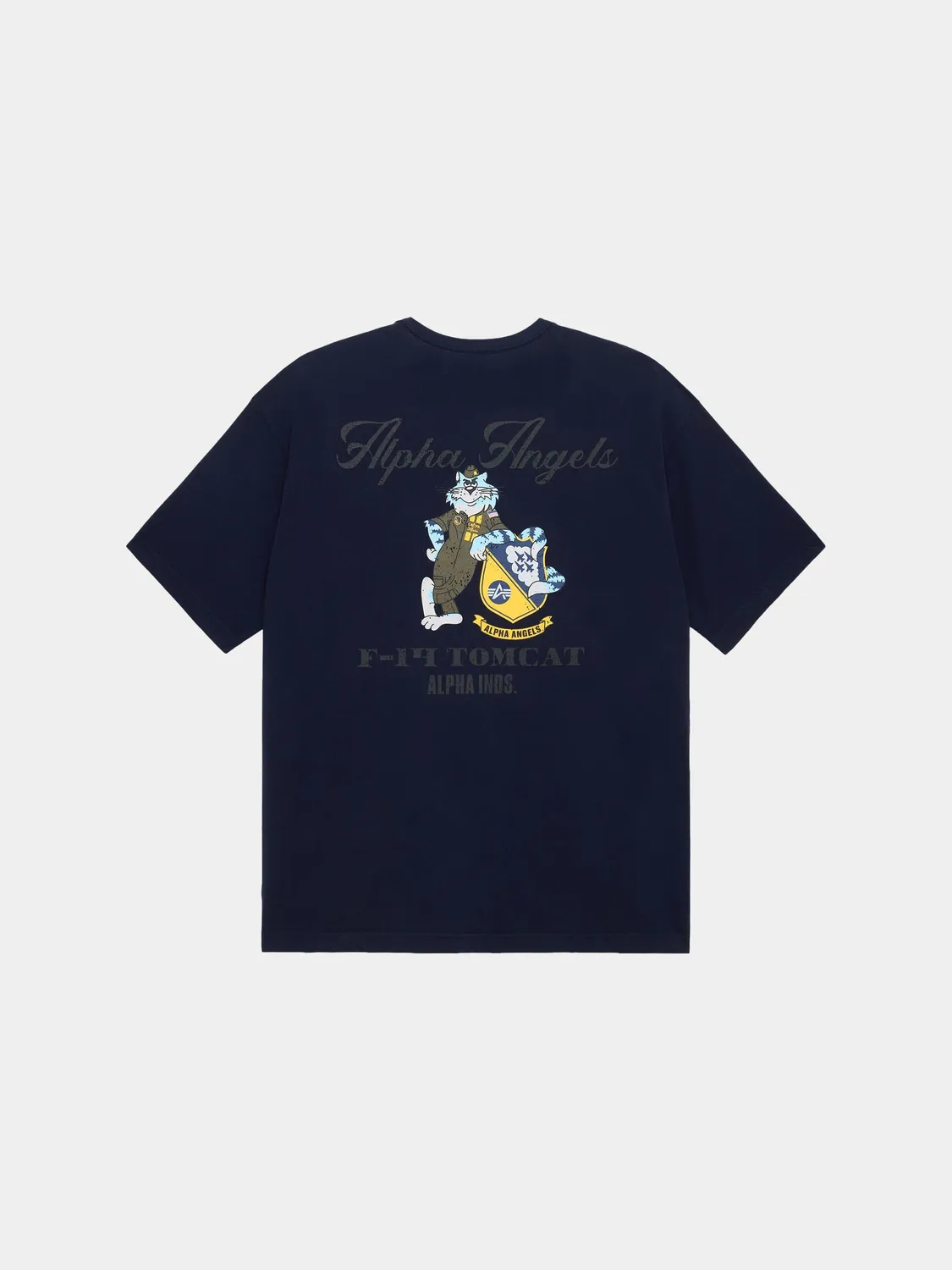 Alpha Industries Relaxed Angels tricou alb-bleu bumbac