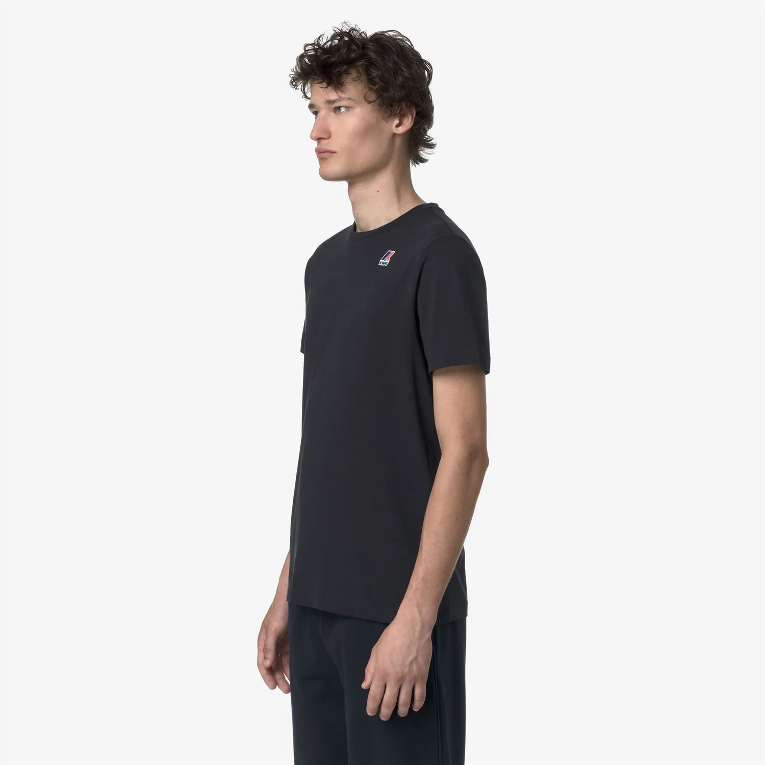 K-Way Leonide tricou unisex albastru bumbac pliabil