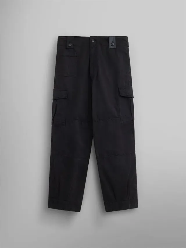 Alpha Industries M-64 pantaloni cargo negri bumbac