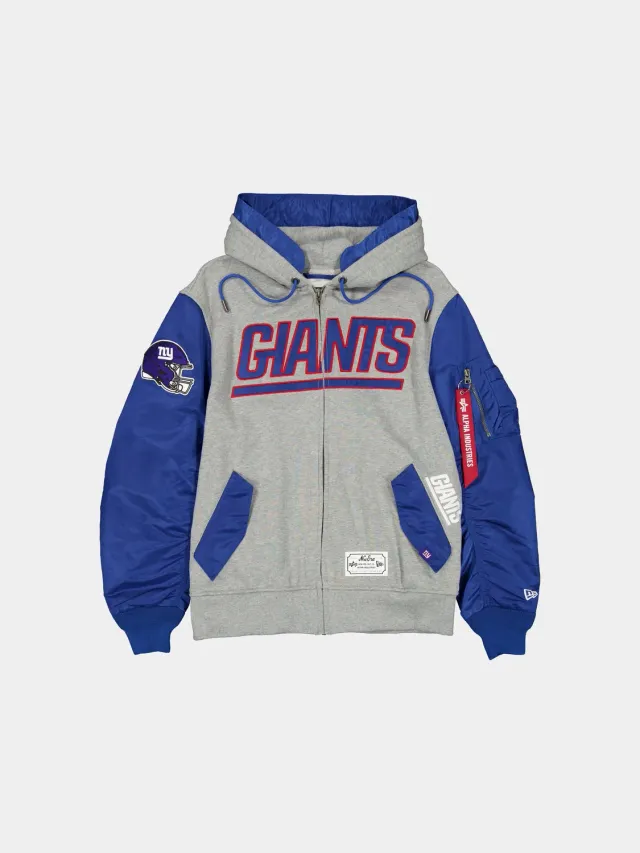 New York Giants X Alpha X New Era MA-1 hanorac albastru