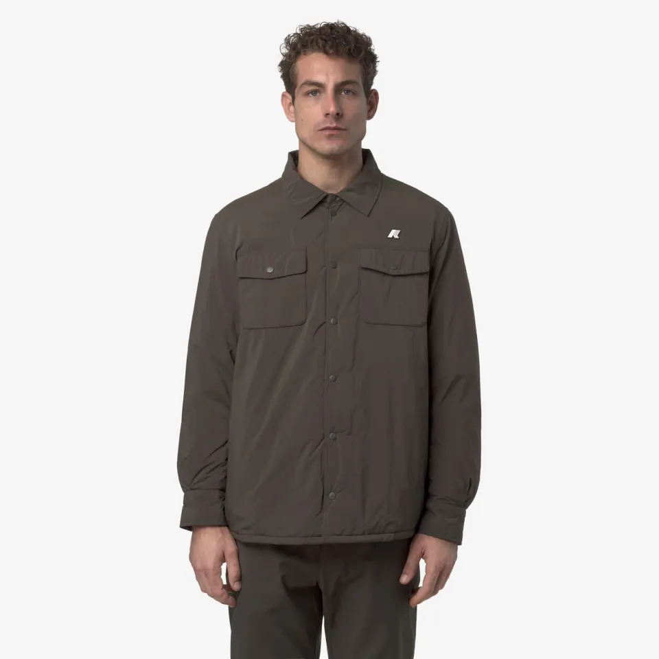 K-Way Umbert Plain Warm geacă bărbați black olive călduroasă