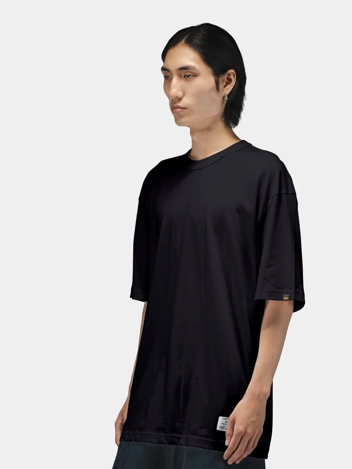 Alpha Industries Short Sleeve Relaxed Tee tricou alb bumbac