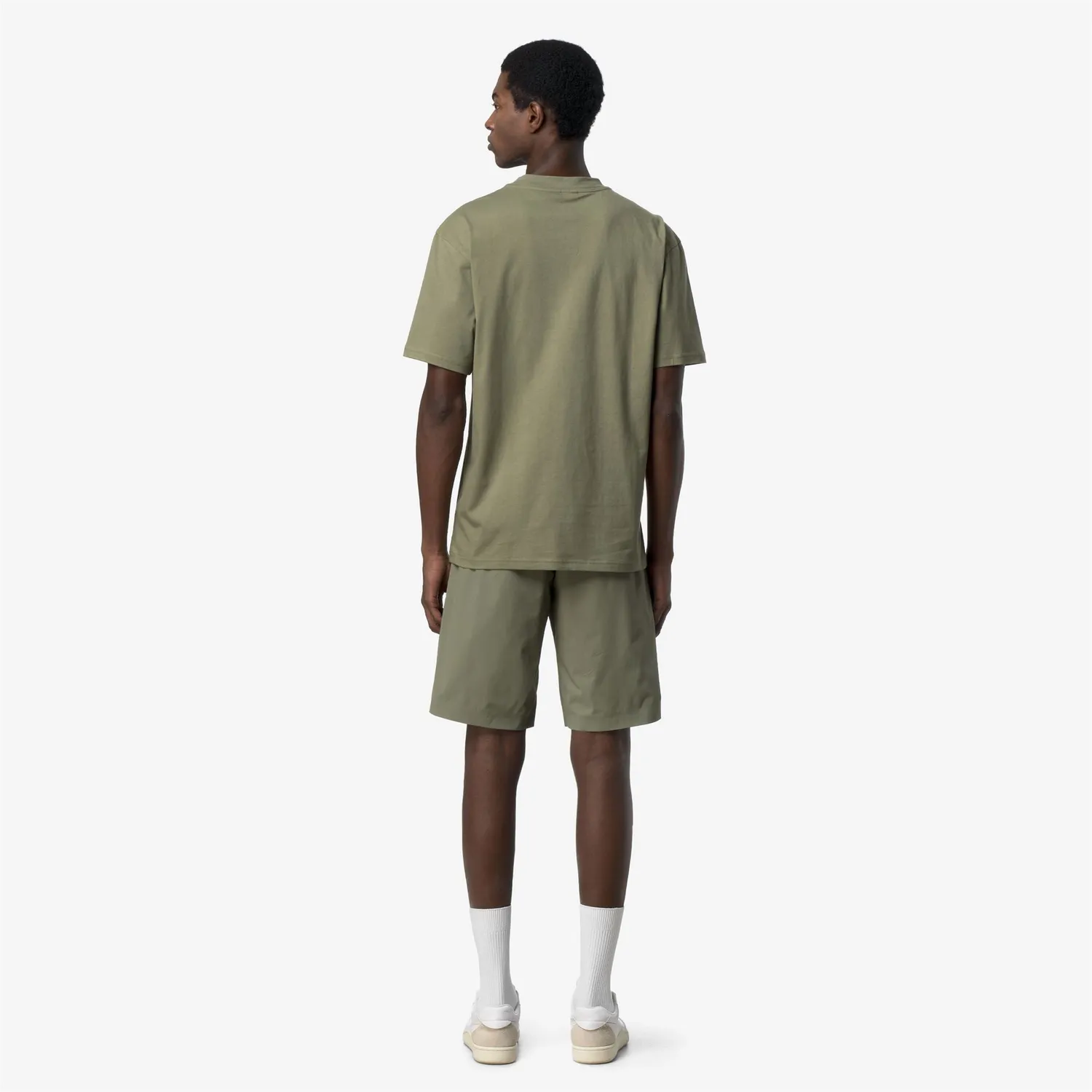 K-Way Solo Jersey Triangle tricou bărbați verde bumbac