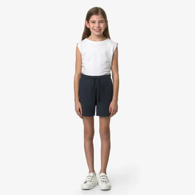 K-Way Le Vrai Dorian Poly Cotton shorts copii albaștri