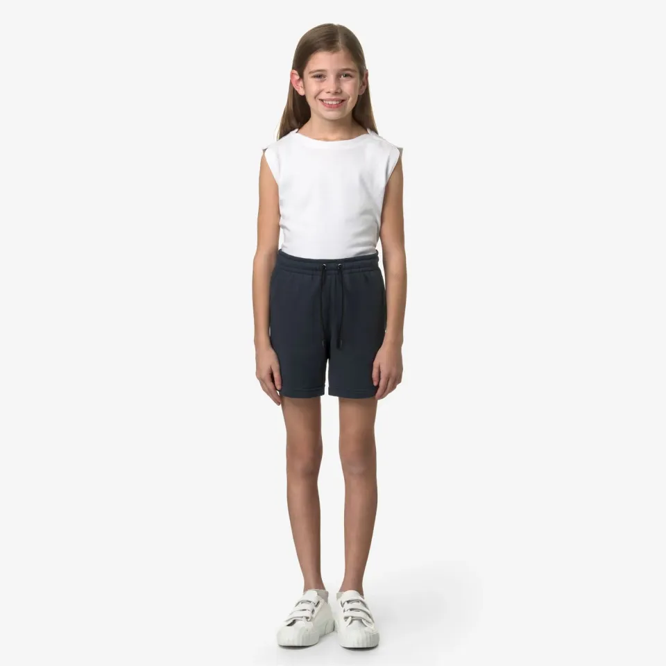 K-Way Le Vrai Dorian Poly Cotton shorts copii albaștri