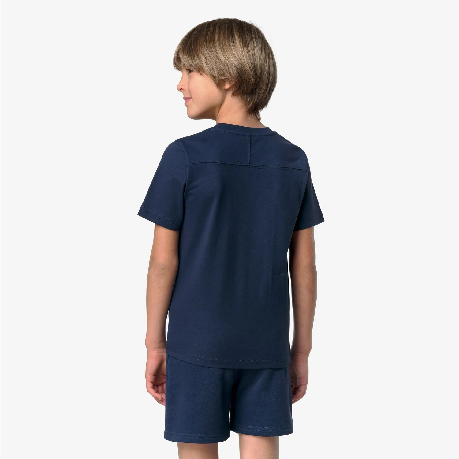 K-Way Leonide tricou copii albastru pliabil bumbac
