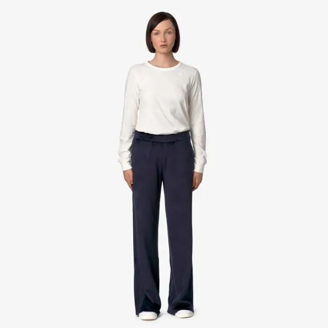 K-Way Jenny Velour Polar pantaloni dama albastru caldurosi