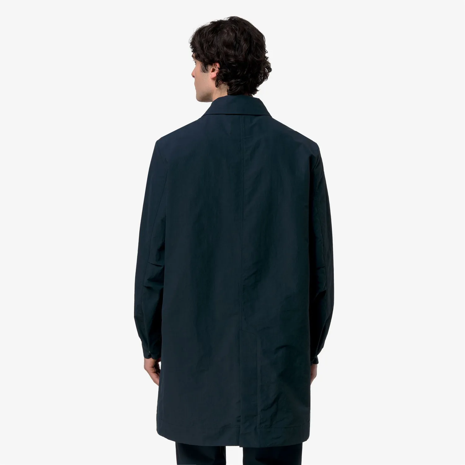 K-Way Klassic Poirol Cotton Blend palton barbati Blue Depth