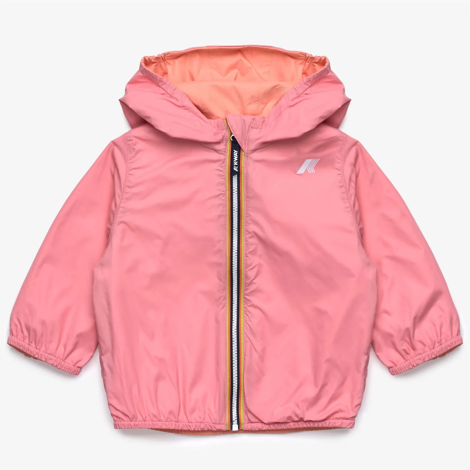 K-Way Jake Plus.2 Double geacă bebeluși roz reversibilă
