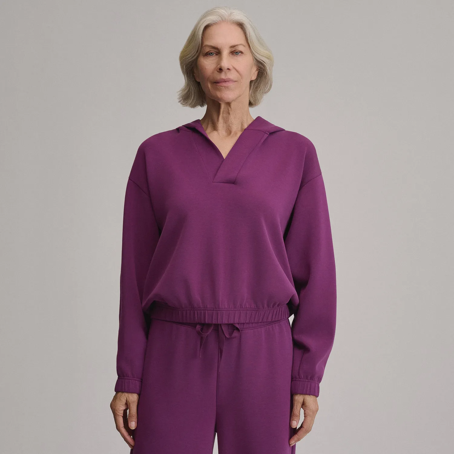 Eddie Bauer Luxe Soft Hoodie hanorac damă vapour moale