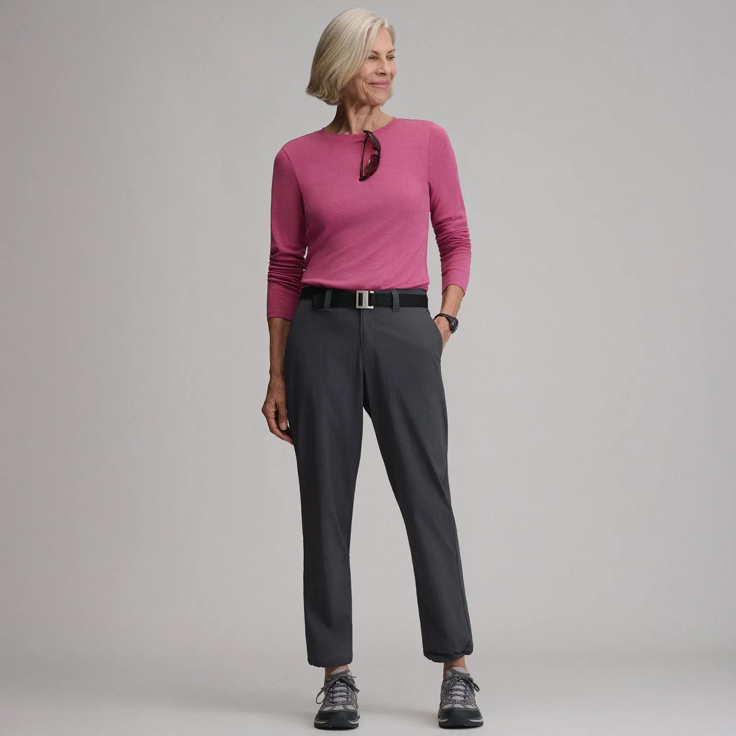 Eddie Bauer Meridian pantaloni dama negri usori
