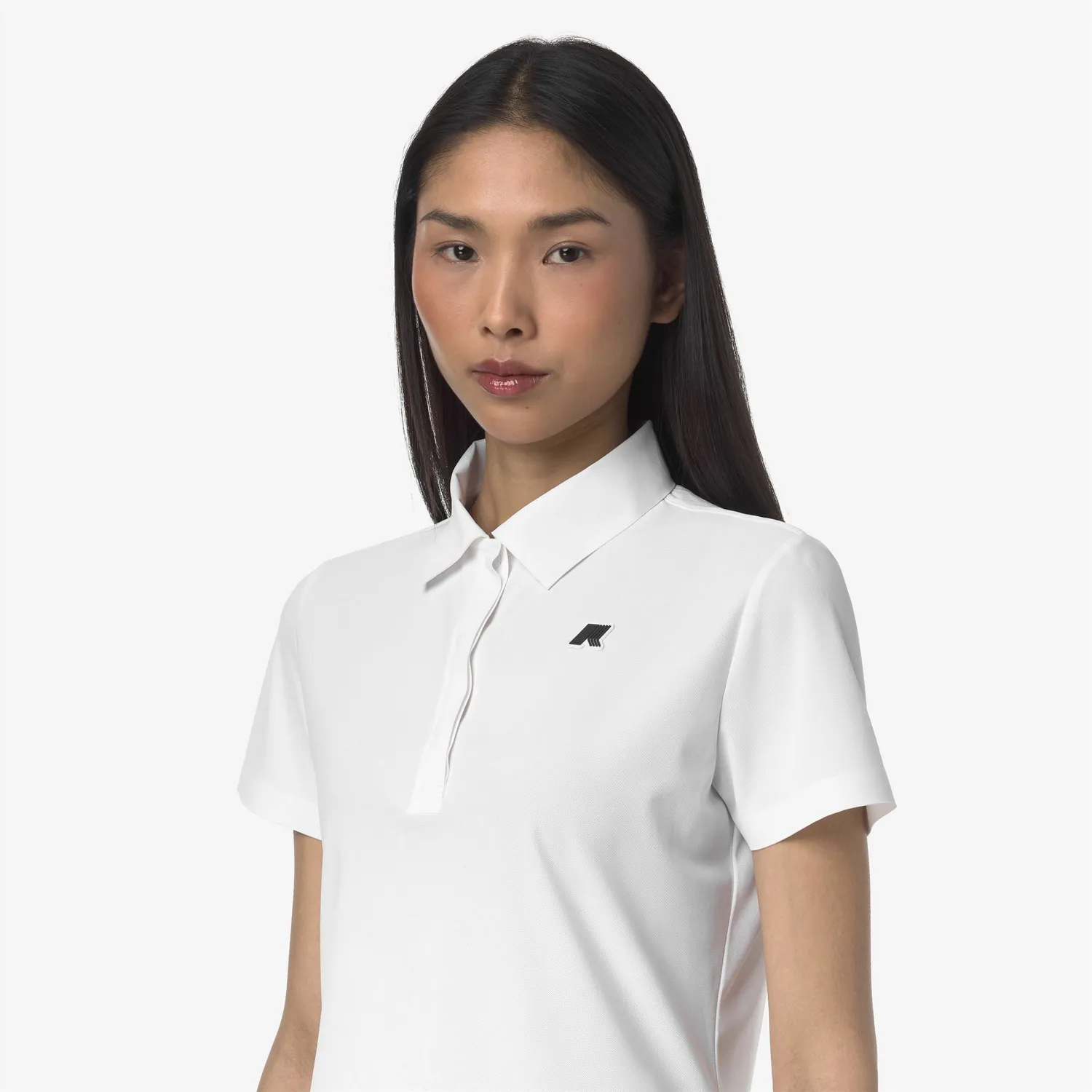 K-Way Birdie Golf polo dama alb stretch pique