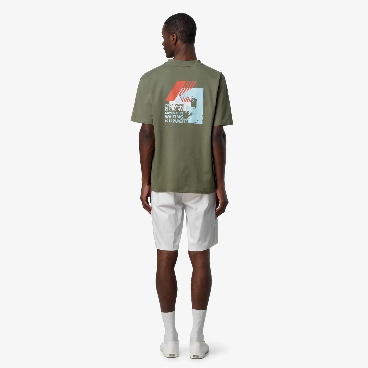 K-Way Solo K71356W tricou barbati verde bumbac