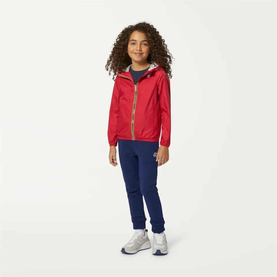 K-Way Lil K3128BW geaca fete rosu berry metalizata scurt